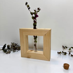 Wooden glass holder spruce / test tube holder including glass / test tube vase / test tube stand / wooden stand test tubes / wooden decoration