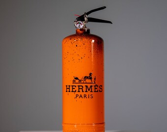 Hermes Feuerlöscher - Kreative Handgefertigte Deko Objekte für Wohnzimmer - Pop Art - Dekorative Feuerlöscher Kunstobjekt - Metall Kunst