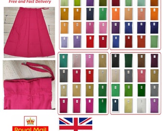 100% COTTON SARI PETTICOATS (saree underskirts) available in all colours - free & fast delivery