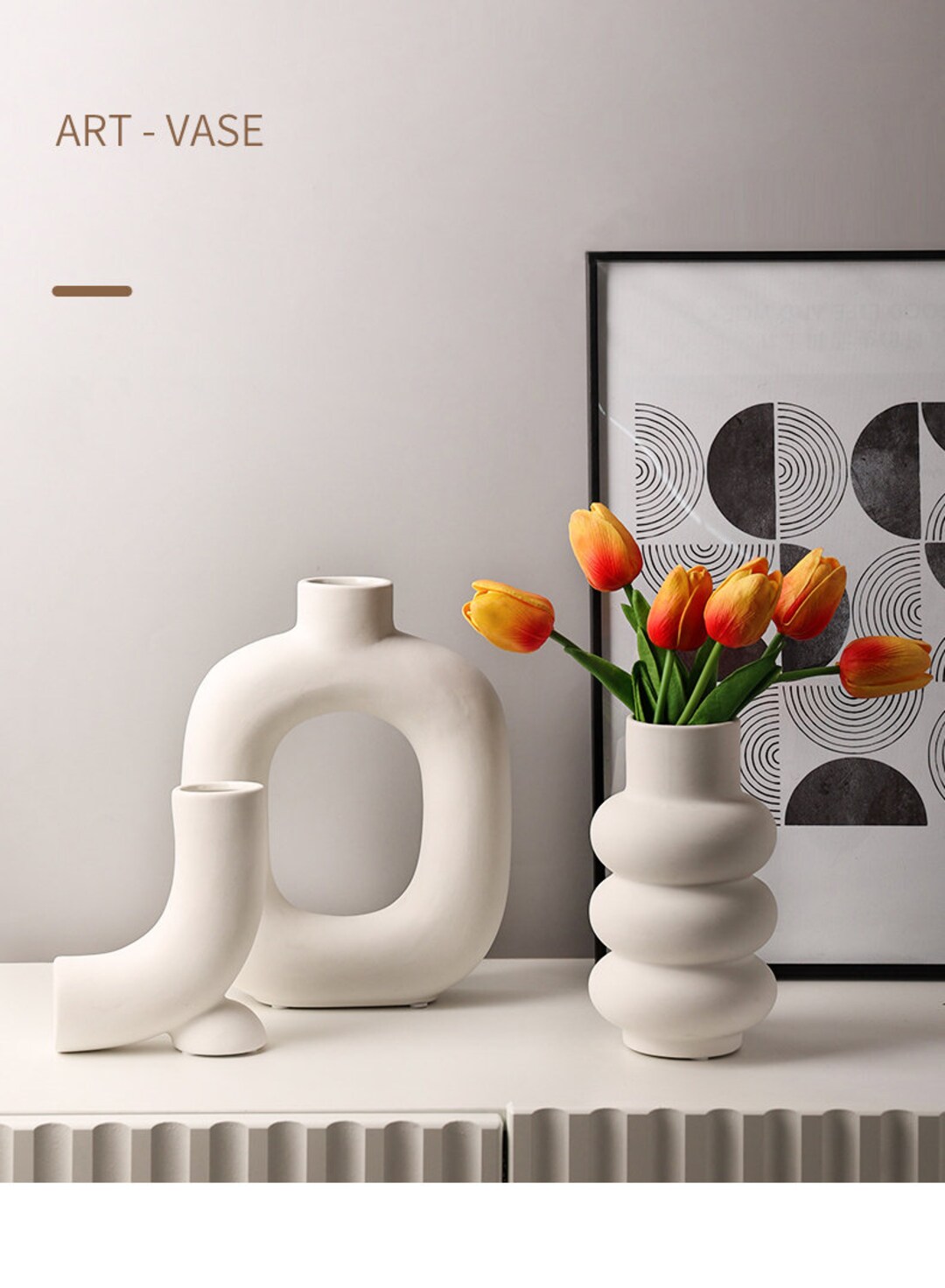 幾何学的な花瓶：現代的な3Dデザイン（デジタルファイル） - Etsy 日本