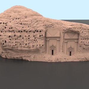 Qasr Al-Bint AlUla 3D-model STL Blender Files Saudi Heritage Landmark قصر البنت العلا نموذج ثلاثي الأبعاد معلم تراثي سعودي
