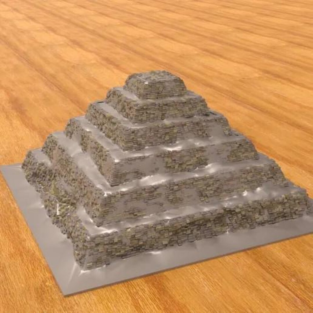 3D Model of the Step Pyramid of Djoser, the First Pyramid Built - Etsy