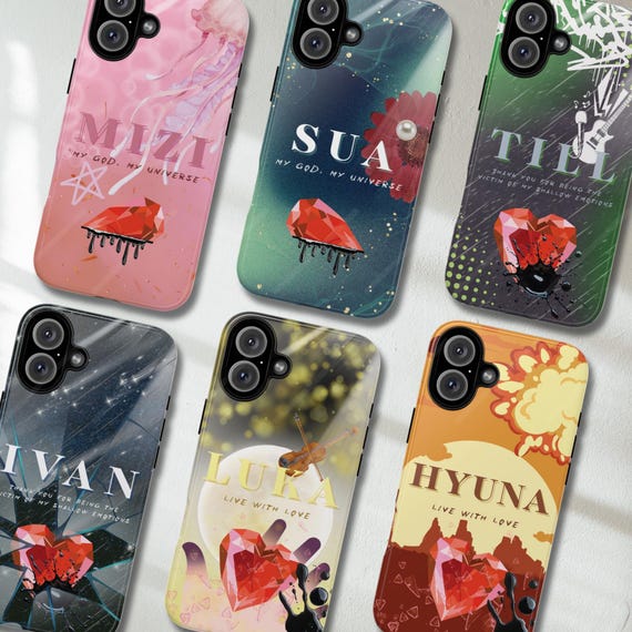Alien Stage Inspired Dual-layer Tough Phonecase for iPhone Samsung, Kpop Matching Phone Case, Anime ALNST IvanTill MiziSua Hyuluka Fan Gift