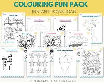 Colouring for Kids, Fun Colouring Pages, Keep Kids Happy Colouring, Digital Download Colouring Pack, Colouring, Colouring Fun, Happy Kids