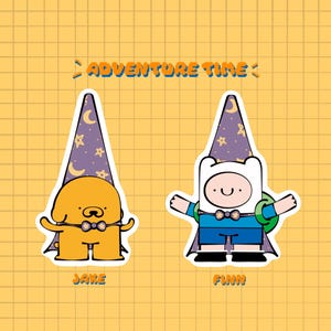 Adventure Time: Magician Finn and Jake l keychain l charm