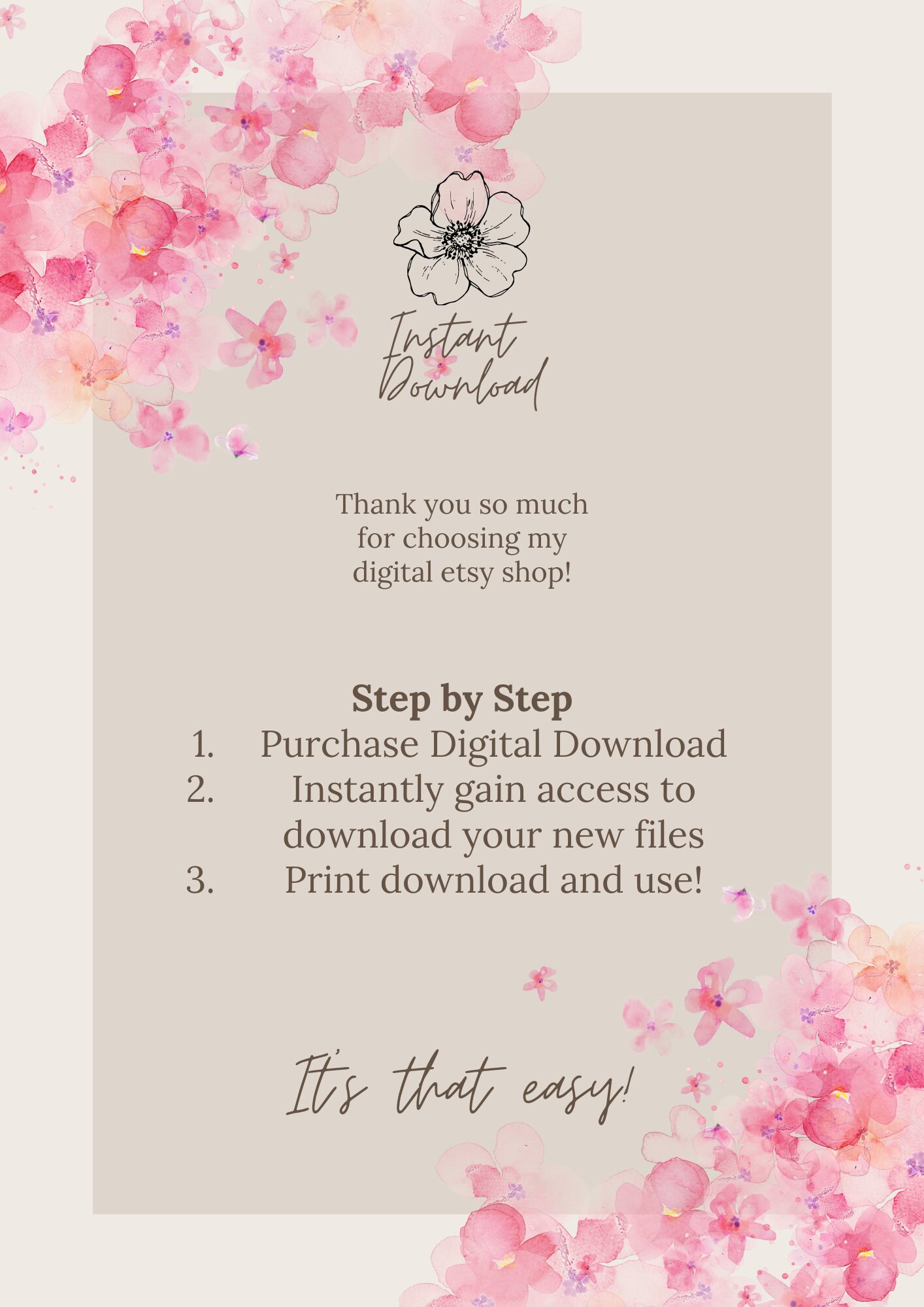 Thank You Cards nature-based - Etsy