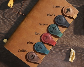 Customized Leather Magnetic Bookmark, Handmade Personalized Leather Bookmark, Reader Gift, Book Lover Gift, Reader Gift, Gift for Her/Him