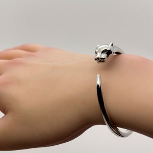 Tiger Bangle Bracelet | Stainless Steel Coating Tiger Cuff Bracelet