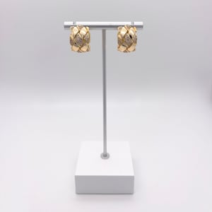 Gold Filled Hoop Earrings With Cubic Zirconia | CZ Hoop Earrings in Gold