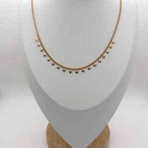 14K Gold Filled Clover Necklace: Lucky Charm Pendant