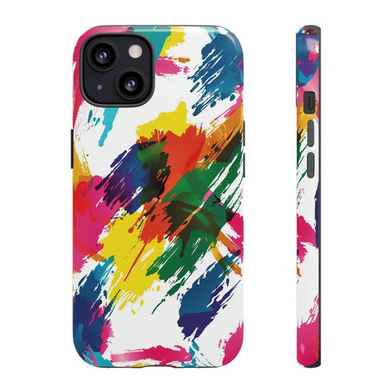 カラフルなスプラッターペイントのiPhoneケース:鮮やかなアート カラフルなスプラッターペイントのiPhoneケース:鮮やかなアート
