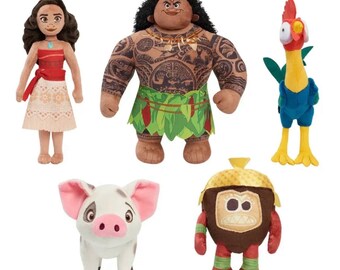 Moana/ Moana Characters/ Moana Movie/ Princess Moana/ Maui/HeiHei/Pua The Pig/ Variana/ Stuffed Doll For Kids