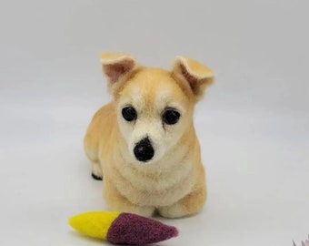 Custom Pet Portrait | Personalized Dog Replica | Custom Felt Pets | Wool Felting Animals | Dog Memorial Gifts | Pet Replica | Pet memorial