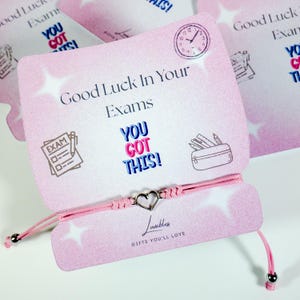 Exam Gift | GCSE Good Luck Bracelet | You Got This | Good luck in your exams