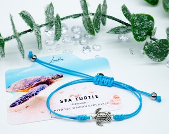 Sea turtle bracelet, Turtle wish bracelet, Turtle jewellery, Sea turtle gift, Turtle bracelet