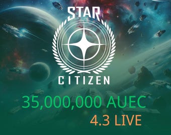 Star Citizen 35,000,000 aUEC (alpha UEC) for 4.3 Live Express Delivery