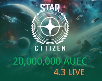 Star Citizen 20,000,000 aUEC (alpha UEC) for 4.3 Live Express Delivery