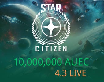 Star Citizen 10,000,000 aUEC (alpha UEC) for 4.3 Live Express Delivery