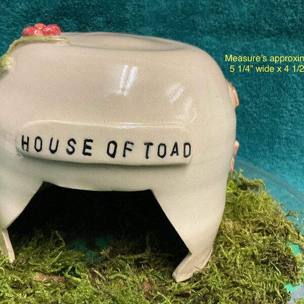 Handmade Ceramic Toad House: Organic Garden Pest Control