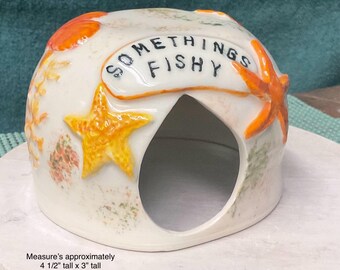 Fish hide away for aquariums. Handmade ceramic.