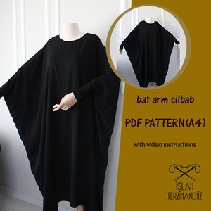 Bat Arm Cilbab PDF PATTERN ( A4)