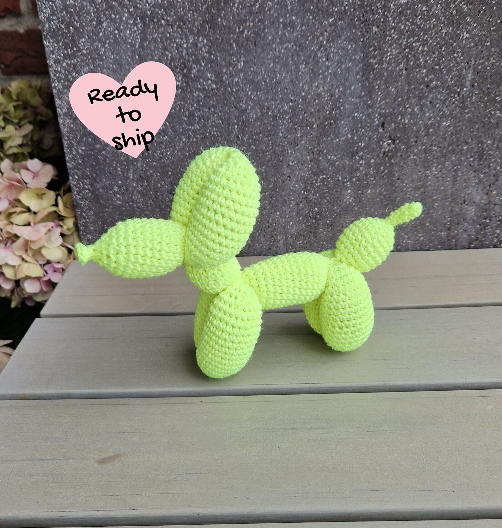 Crochet Balloon Dog Amigurumi Etsy