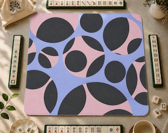 Mahjong Mat matisse print mahjong accessories bauhaus mahjong gift ideas pink blue mahjong table mat american mahjong set square mah jong