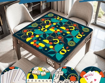 Mahjong Mat mid century modern play mat mahjong table mat mcm mahjong accessories mahjong tablecloth mahjong table cloth mahjong table cover