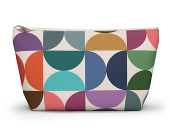 Accessory pouch zip pouch mahjong tile bag mid century modern tile holder mah jong mcm mahjong tile pouch mahjong gifts mahjong accessories