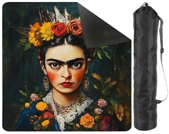 Mahjong Mat Frida Khalo print gifts play mat mahjong table mat mahjong accessories mahjong tile bag mahjong table cloth mahjong table cover
