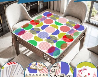 Mahjong Mat mid century modern play mat mahjong table mat mcm mahjong accessories mahjong tablecloth mahjong table cloth mahjong table cover