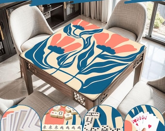 Mahjong Mat matisse print play mat mahjong table mat matisse bauhaus mahjong accessories mahjong gifts games mahjong table cover pink flower