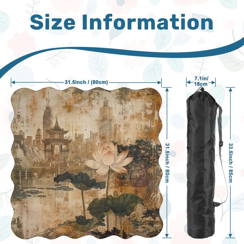 Mahjongmatte Chinoiserien Lotus asiatischer Pagodengarten mahjong linienfinder mahjong kartenhülle mahjong tasche mahjong zubehör Bild 9