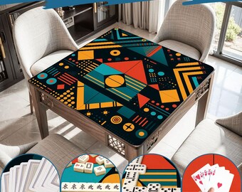 Mahjong Mat mid century modern play mat mahjong table mat mcm mahjong accessories mahjong tablecloth mahjong table cloth mahjong table cover