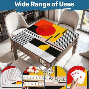 Mahjong Mat mid century modern play mat mahjong table mat mcm mahjong accessories mahjong tablecloth mahjong table cloth mahjong table cover