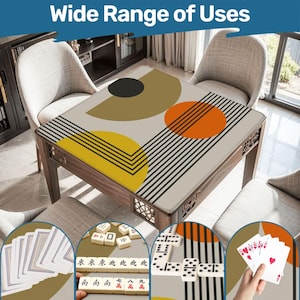 Mahjong Mat mid century modern play mat mahjong table mat mcm mahjong accessories mahjong tablecloth mahjong table cloth mahjong table cover