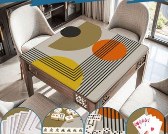 Mahjong Mat mid century modern play mat mahjong table mat mcm mahjong accessories mahjong tablecloth mahjong table cloth mahjong table cover