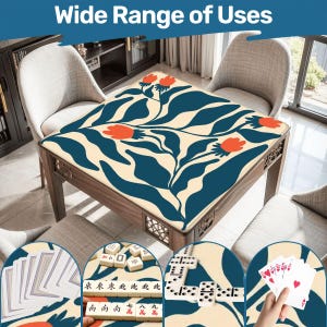 Mahjong Mat matisse print play mat mahjong table mat matisse bauhaus mahjong accessories mahjong gifts games mahjong table cover blue flower