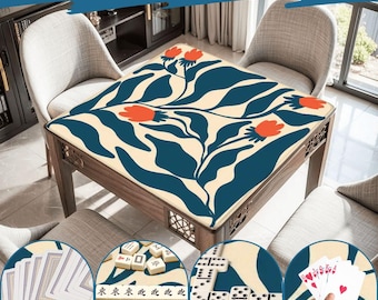 Mahjong Mat matisse print play mat mahjong table mat matisse bauhaus mahjong accessories mahjong gifts games mahjong table cover blue flower