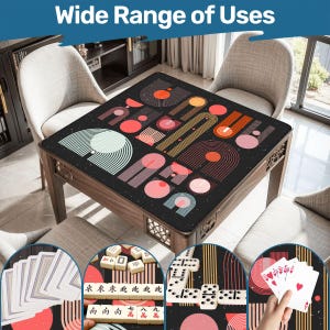 Mahjong Mat mid century modern play mat mahjong table mat mcm mahjong accessories mahjong tablecloth mahjong table cloth mahjong table cover