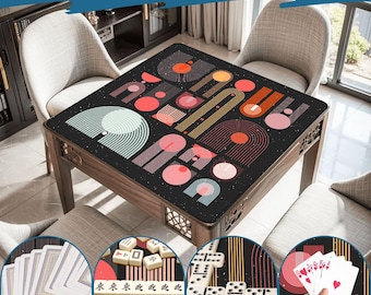 Mahjong Mat mid century modern play mat mahjong table mat mcm mahjong accessories mahjong tablecloth mahjong table cloth mahjong table cover