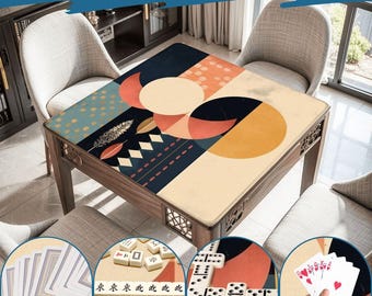 Mahjong Mat mid century modern play mat mahjong table mat mcm mahjong accessories mahjong tablecloth mahjong table cloth mahjong table cover