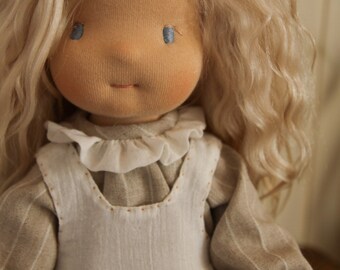 Waldorf doll Nora 15" ooak doll, steiner, fabric doll