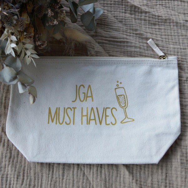 JGA Must Haves für die Braut - In vielen Farben verfügbar - Geschenk für die Braut an ihrem JGA - Kosmetiktasche für die Braut