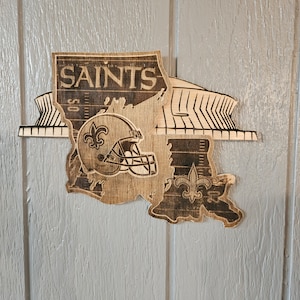 Arte de cabide de parede do New Orleans Saints
