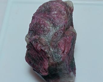 Pink Tourmaline Rough: Natural Earth Mined Mineral (19x36mm)
