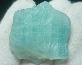 Rare Aquamarine Rough Stone: Raw Gemstone for Jewelry, 31x34mm