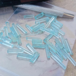 Aquamarine Crystal Rough Sticks: 10-15mm Lot