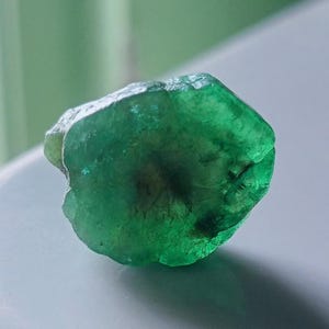 Rare Emerald Raw, Zambian Emerald Specimen, Emerald Rough, Natural Emerald Raw, Emerald Rough Size 18x16mm.