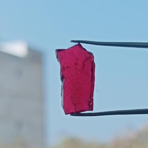 Red Garnet Rough, Pendant Size Garnet Rough, Rough Stick For Making Jewellery, Gift For Her, Garnet Rough, Size 15mm.